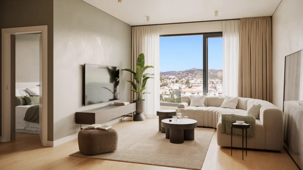 Apartment Living Area, Block C, Silicon Park, Imperio